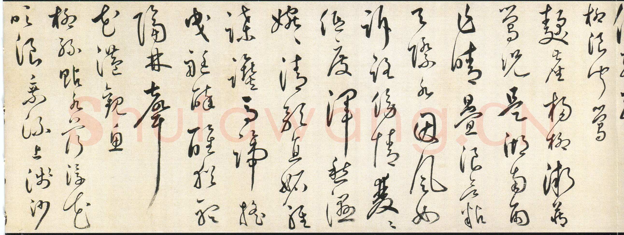 汤焕《草书西湖十景诗卷》纸本草书 22.5×474cm 浙江省博物馆藏