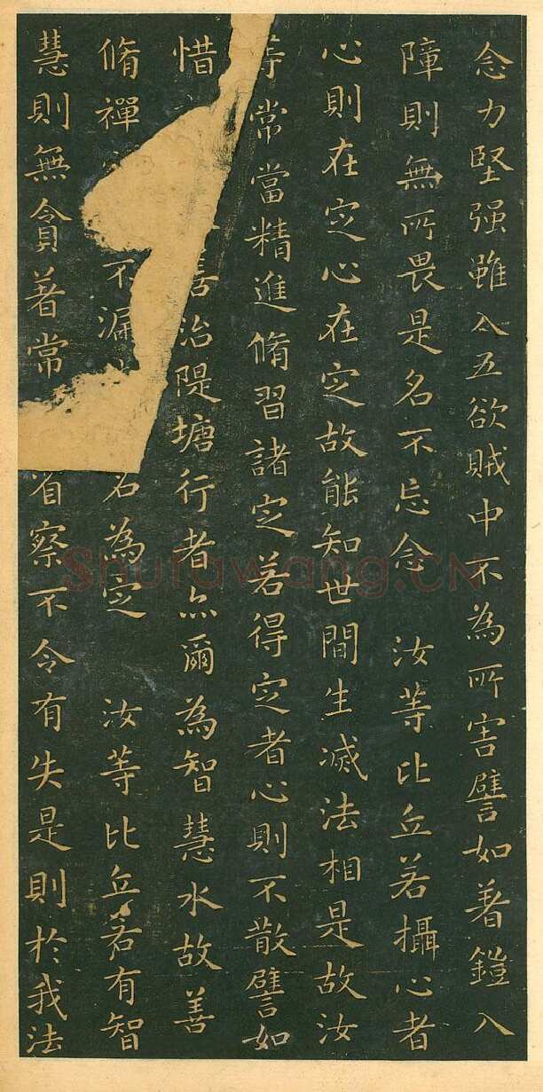 遗教经王羲之书法欣赏,摘自东晋小楷佛遗教经