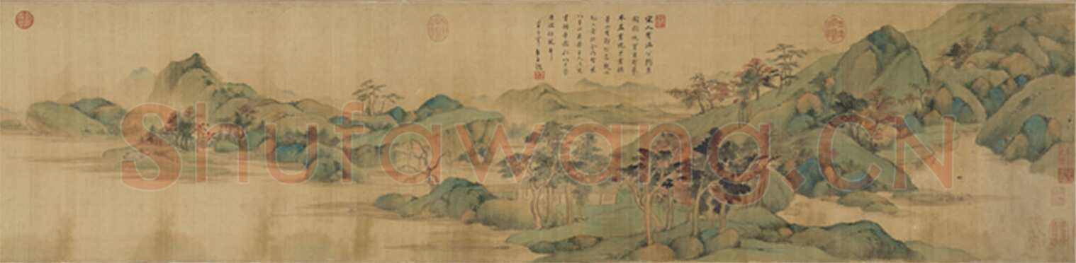董其昌(手卷)《昼锦堂图记卷》绢本行书 41×1312cm 吉林省博物院藏