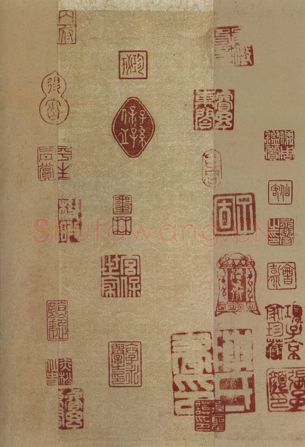 褚遂良《摹王羲之兰亭序》(兰亭八柱第二本)卷 纸本 24×88.5cm 北京故宫博物院藏