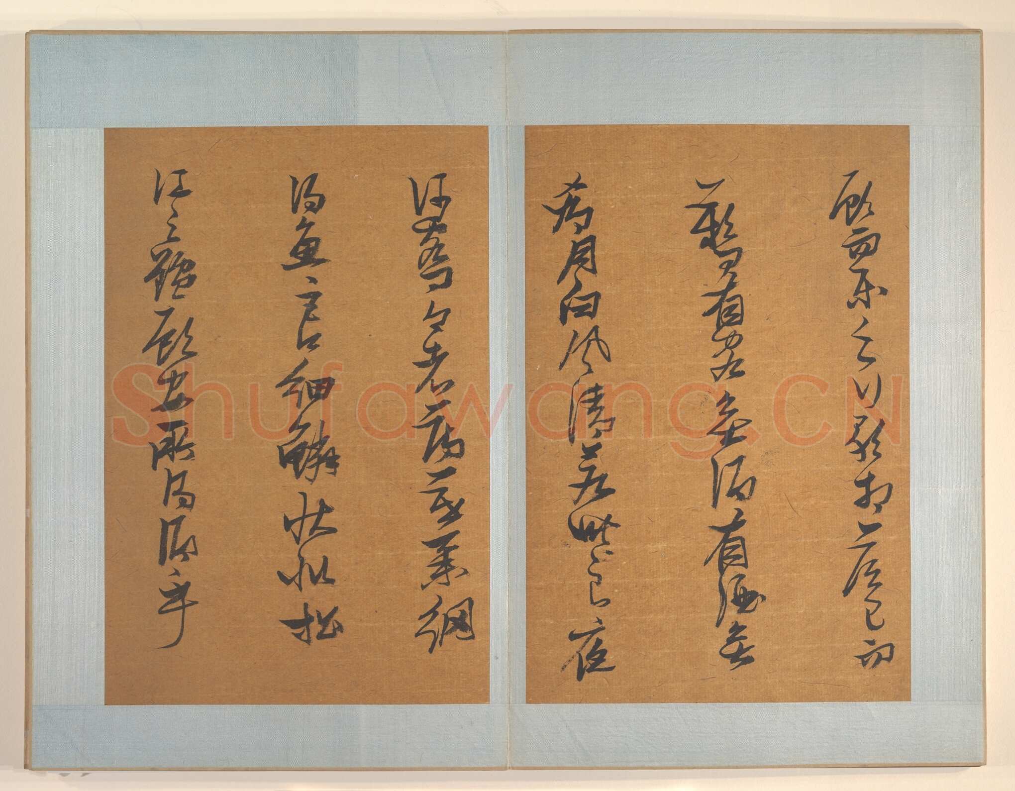 张瑞图《草书后赤壁赋》册 纸本 28.9×19.1厘米×8 天启六年(1626)纽约大都会艺术博物馆藏