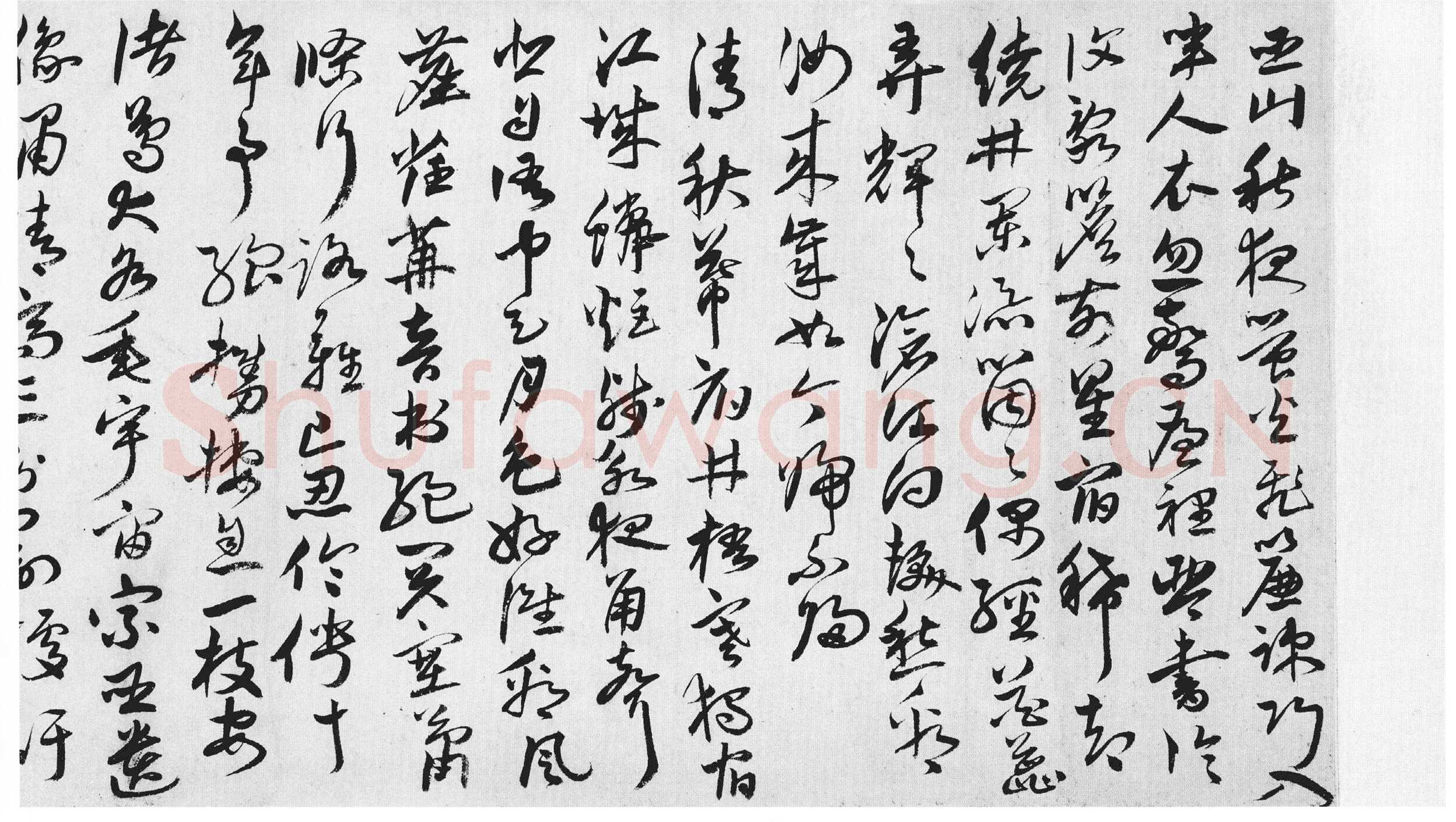 唐顺之《行草书杜甫诗卷》纸本草书 32×992cm 嘉靖甲寅(1554年)上海博物馆藏