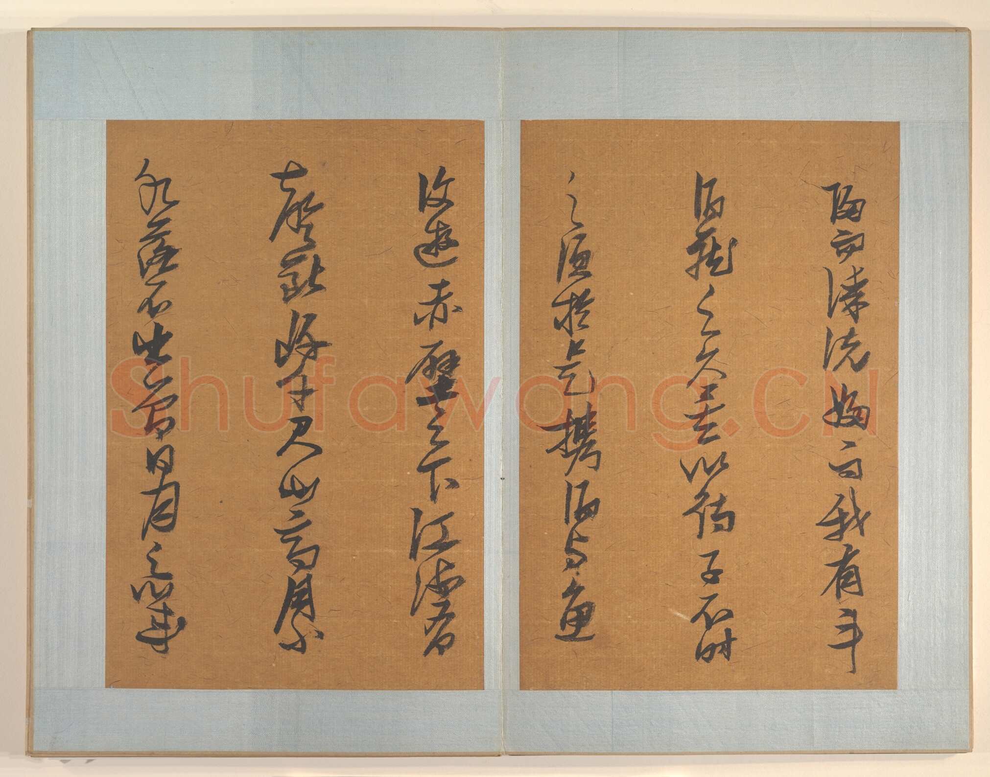 张瑞图《草书后赤壁赋》册 纸本 28.9×19.1厘米×8 天启六年(1626)纽约大都会艺术博物馆藏