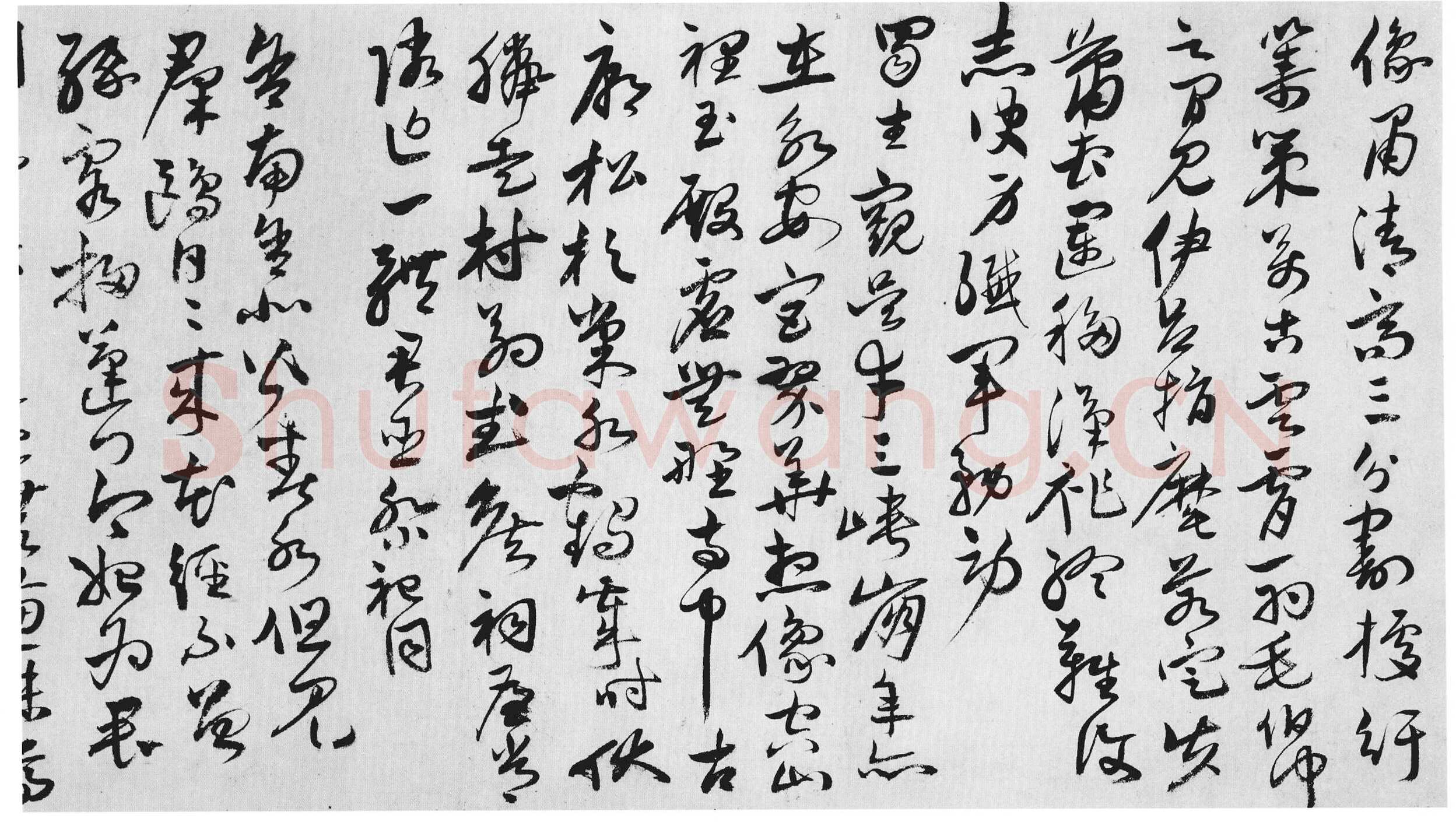 唐顺之《行草书杜甫诗卷》纸本草书 32×992cm 嘉靖甲寅(1554年)上海博物馆藏