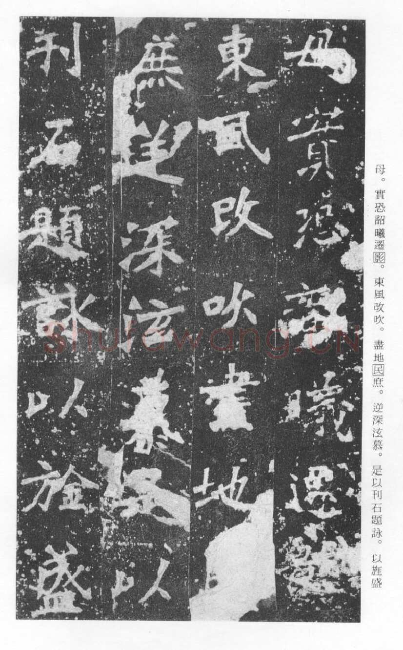 张猛龙碑前秦北朝碑刻碑拓,摘自前秦北朝张猛龙碑(全本)