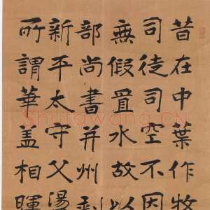 近现代曾熙《临张黑女墓志轴》纸本楷书 176.5×82cm 1919年作 常州博物馆藏(1959年刘国钧先生捐)《楷书溪流天廓五言联》纸本楷书 78×18cm×2 1915年作