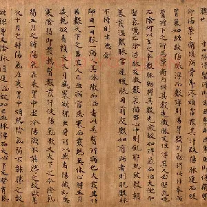 敦煌书法《医药文献》