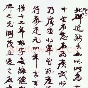 清代 康有为 行书《行书跋广武将军碑》