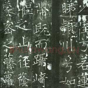 唐朝 薛曜 楷书《夏日游石淙诗并序》