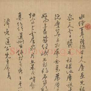 清代冒襄《行书水绘闇记轴》南通博物苑藏