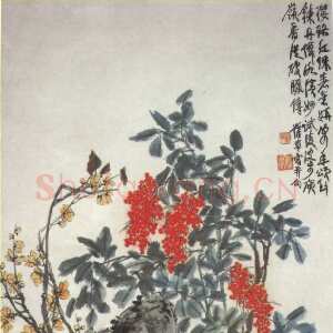 清代蒲华《天竺水仙图》