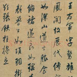 明代董其昌(立轴)《行书书论轴》纸本行书 88×41cm 天津博物馆藏