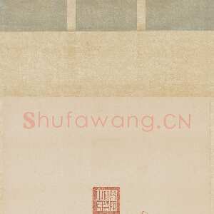 明代董其昌(立轴)《书韦应物五言诗轴》纸本行书 76.1×35.5cm 台北故宫博物院藏
