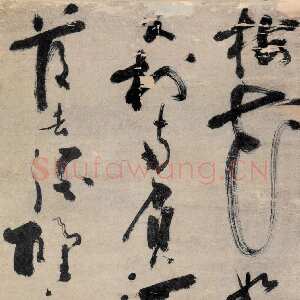 明代陈献章《梅花诗轴》纸本 125.3×50.7cm 广东省博物馆藏