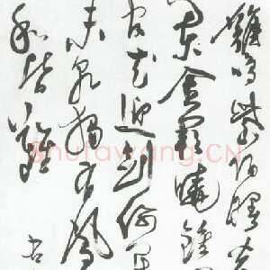 明代陈淳《草书岑参七律立轴》纸本 纵181.8厘米 横71.5厘米 上海博物馆藏