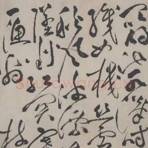 明代祝允明《草书杜甫秋兴之一诗轴》纸本草书 106.5 ×37cm 辽宁博物馆藏