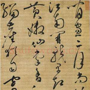 明代汤焕《草书段中贵贻红梅简谢诗轴》纸本草书 163.4×52.8cm 浙江省博物馆藏