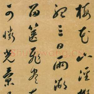 明代娄坚《草书梅花小径七言诗轴》草书 235×61cm 嘉定博物馆藏